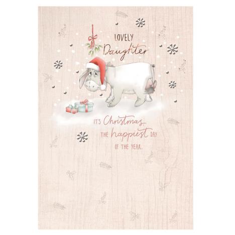 Daughter Winnie The Pooh Eeyore Christmas Card £2.40